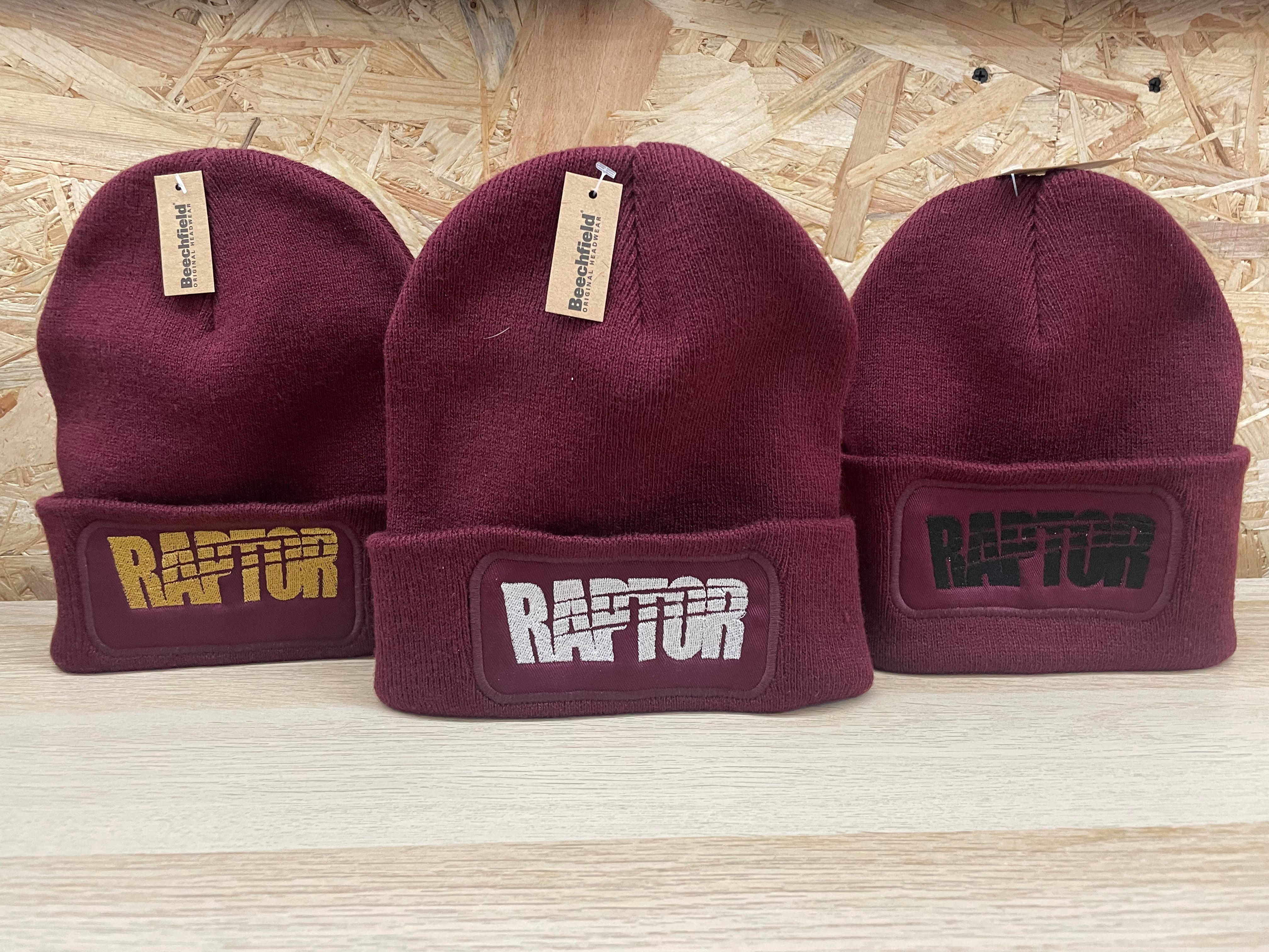 Bonnet brodé Raptor - Bordeau