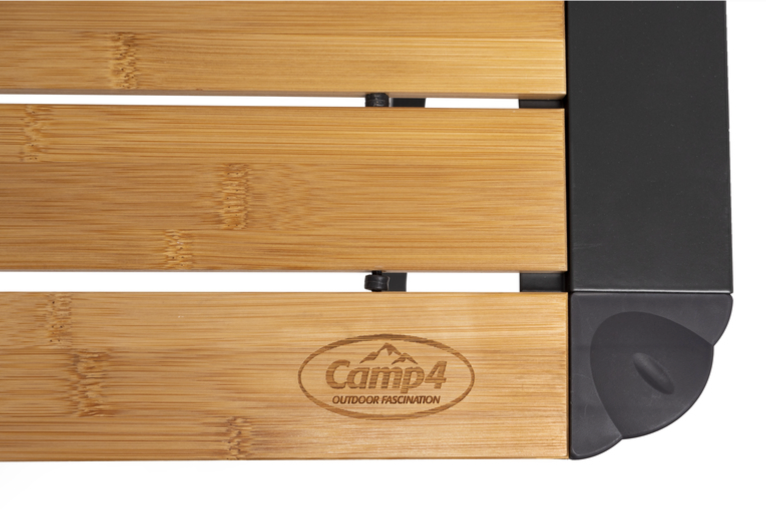 Table pliante en bambou avec filet de rangement