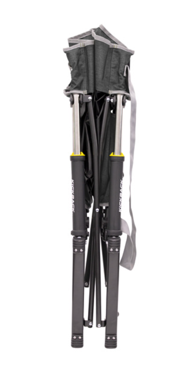 Chaise à bascule de camping pliable - Gris