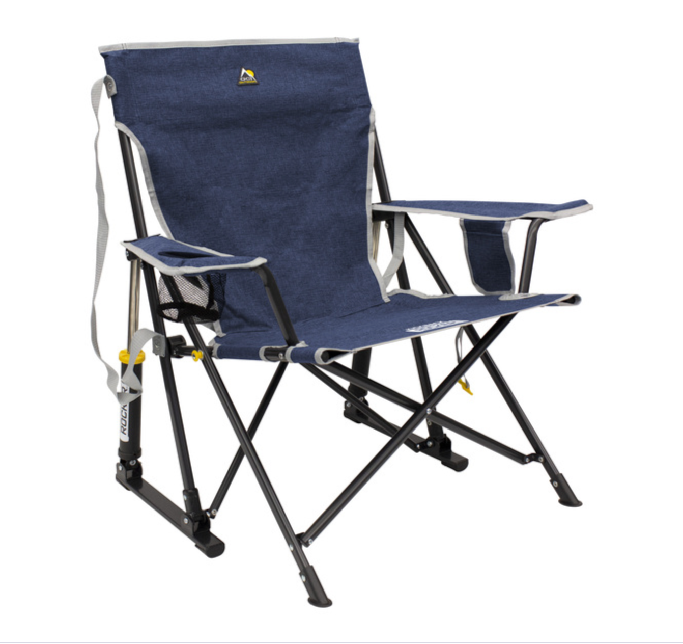 Chaise à bascule de camping pliable - Gris