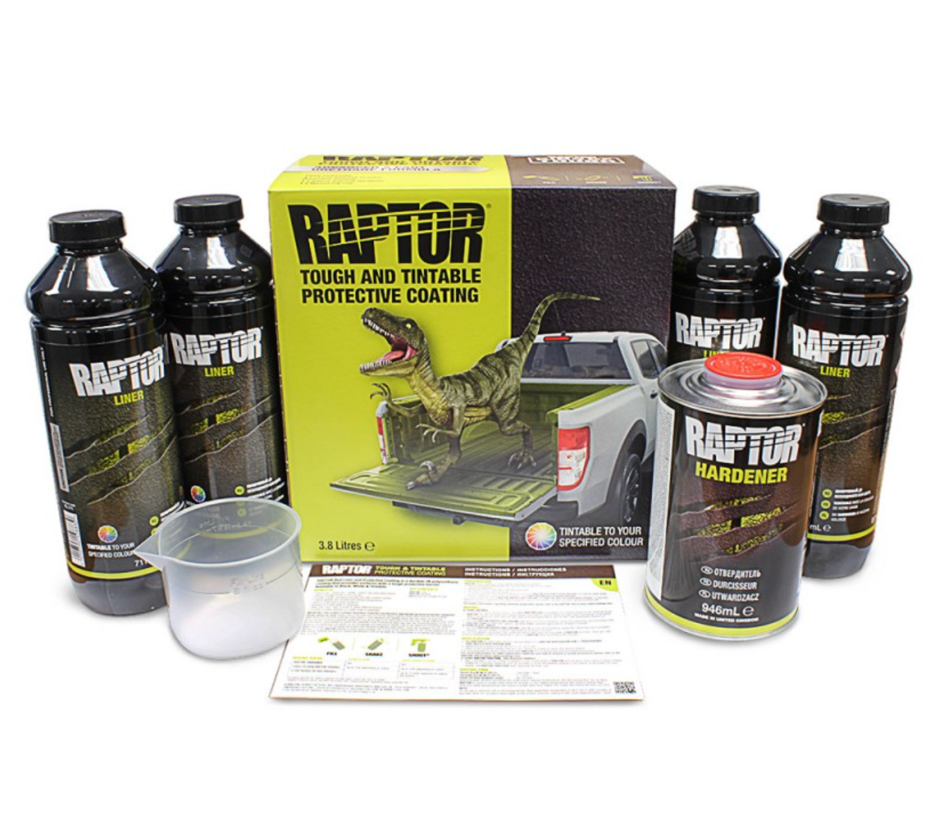 contenu kit raptor peinture protection