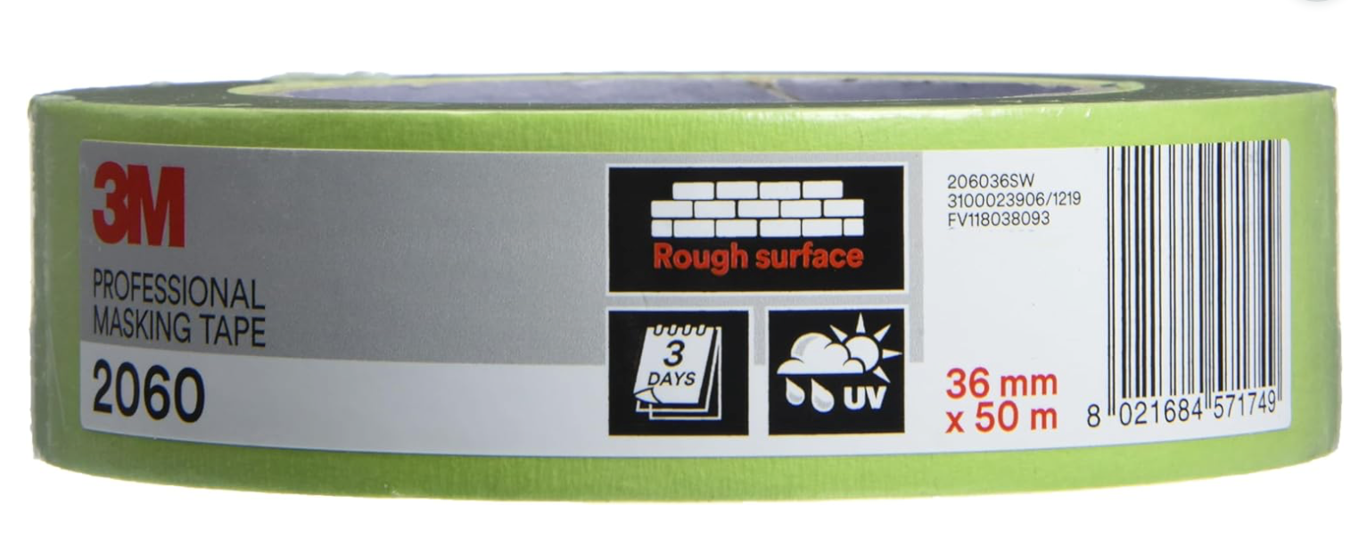 Ruban masquage surfaces rugueuses 3M