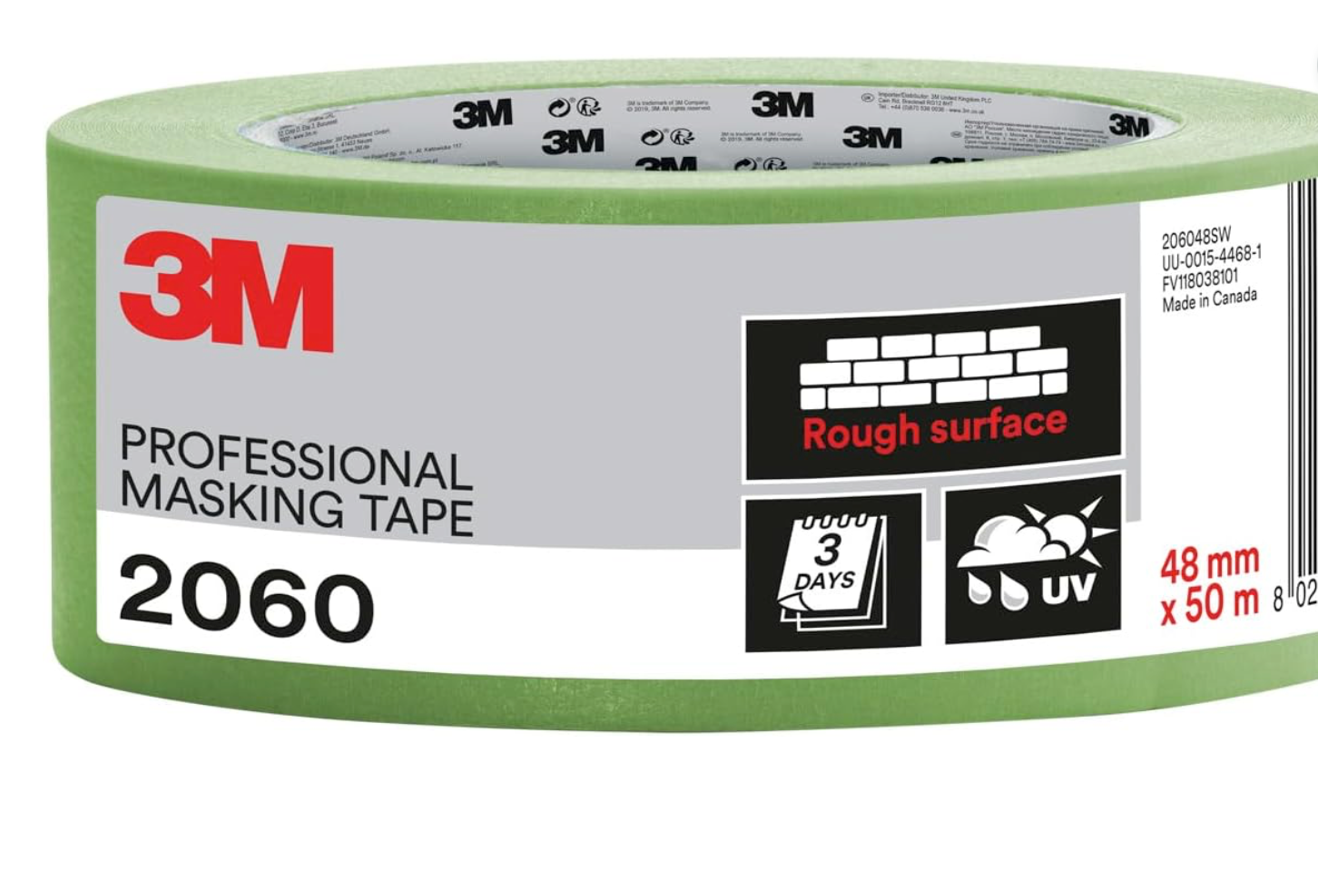 Ruban masquage surfaces rugueuses 3M