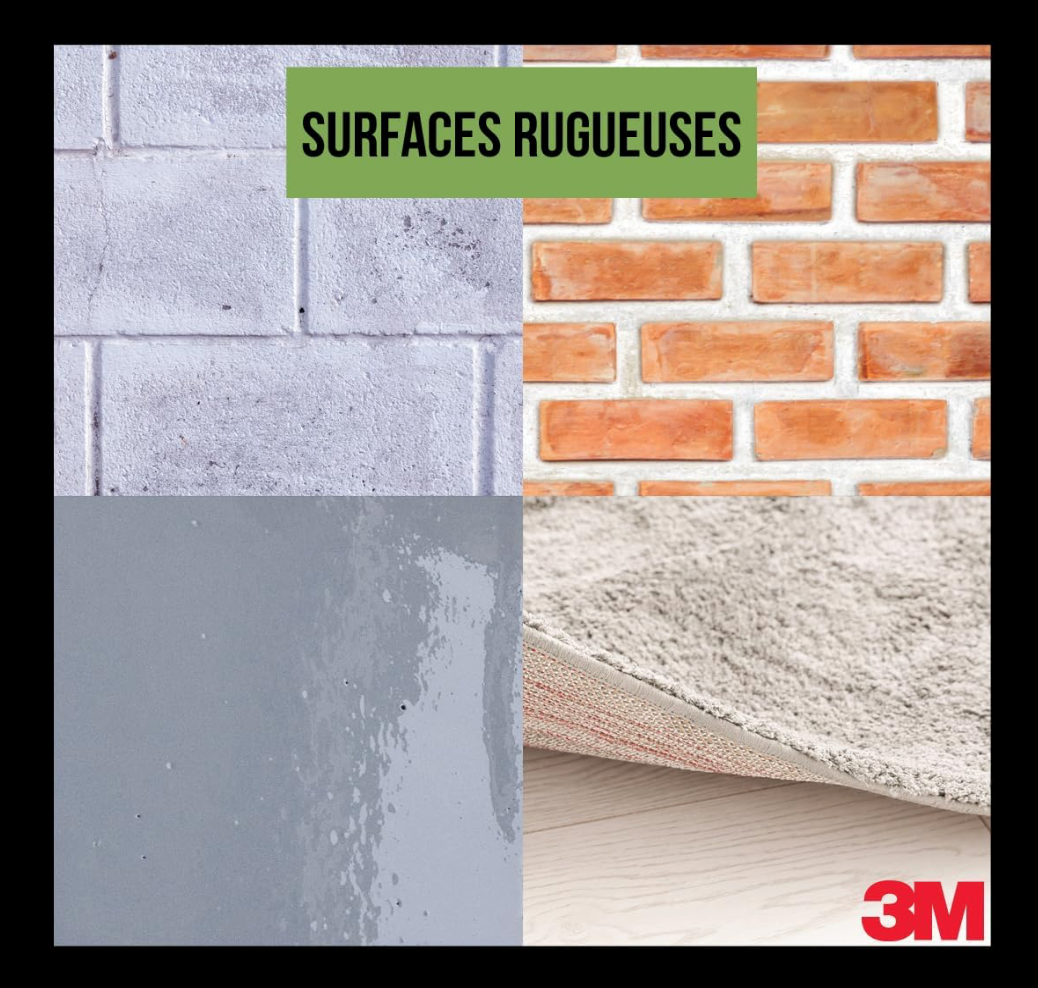 Ruban masquage surfaces rugueuses 3M