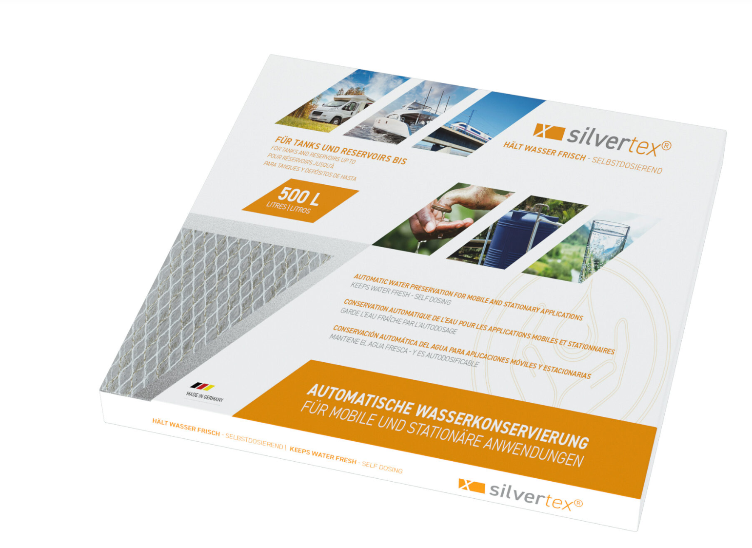 Silvertex® – Conservation automatique de l’eau potable