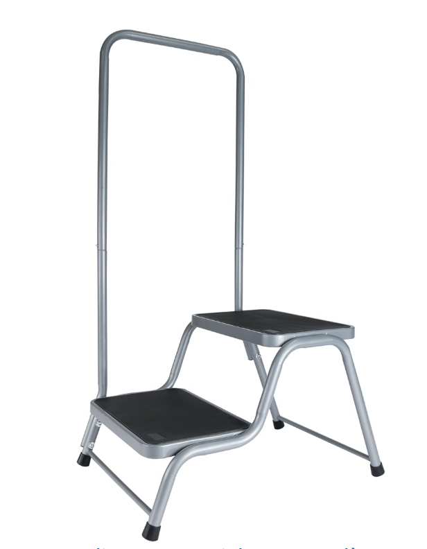Marche pied camping-car et van – vue de côté, structure aluminium pliable légère