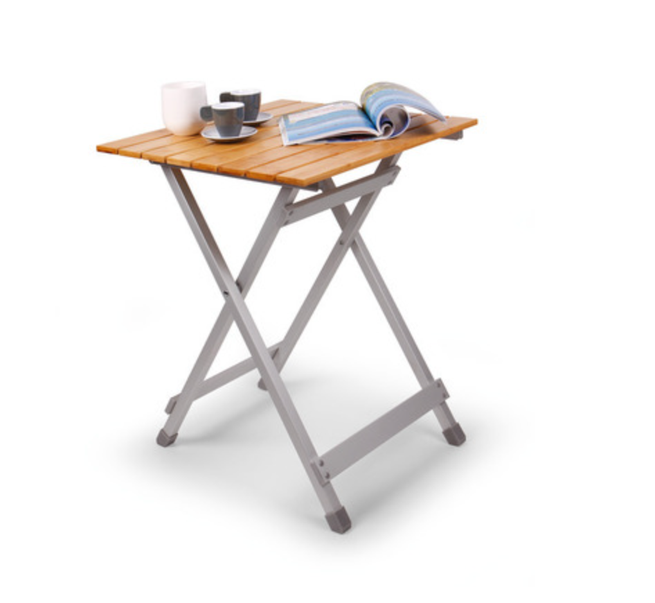 Table pliante simple en bambou - 50 x 50 x 60 cm