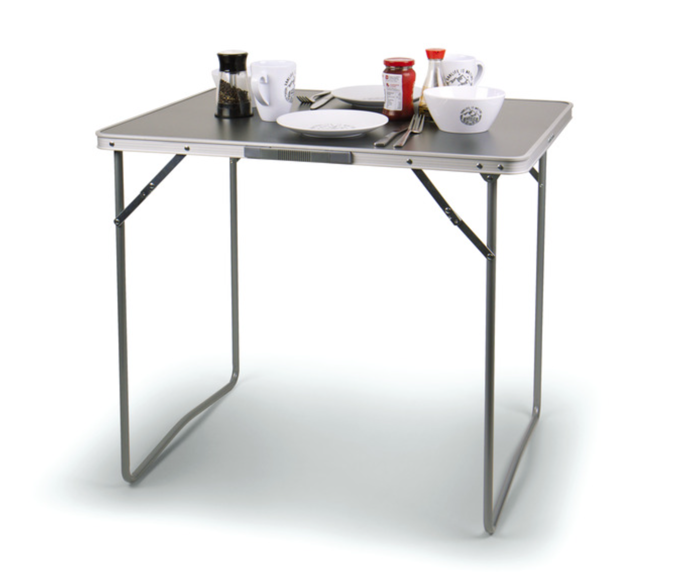 Table compacte pliante - Pour 2 à 4 personnes gris foncé