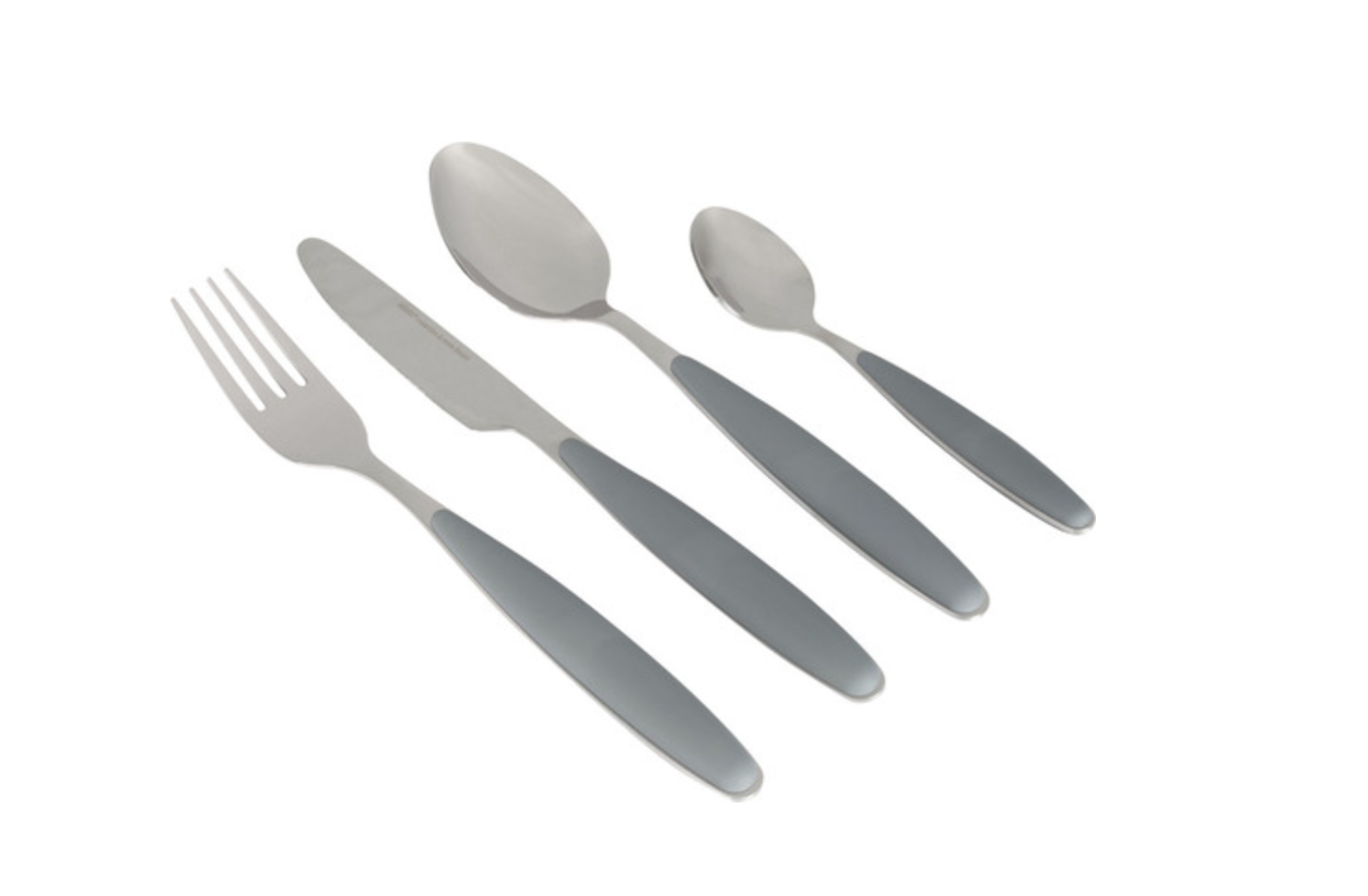 Set de couverts gris - 16 pièces