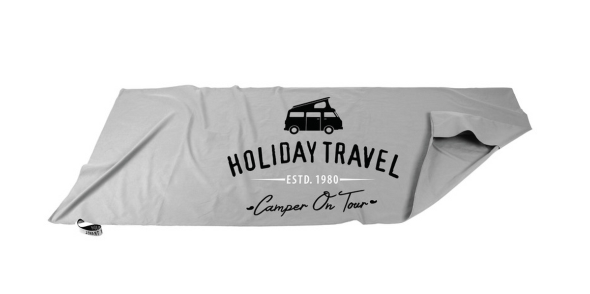 Serviette microfibre vanlife 200×80 cm – légère et compacte, séchage rapide avec capuche intégrée