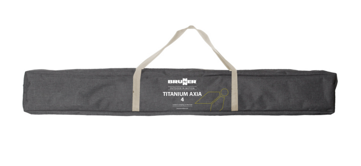 Sac de transport fermé de la table de camping Titanium Axia 4 Brunner avec poignées