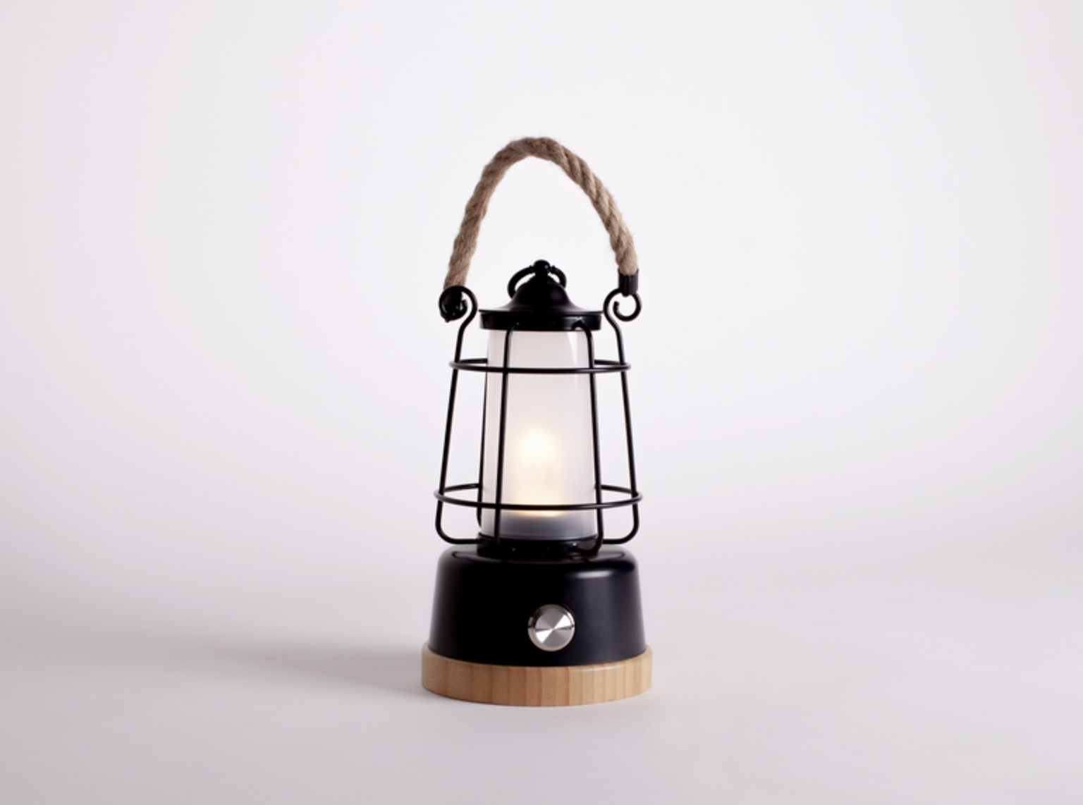 lampe de camping à LED lanterne bambou rechargeable – vue générale
