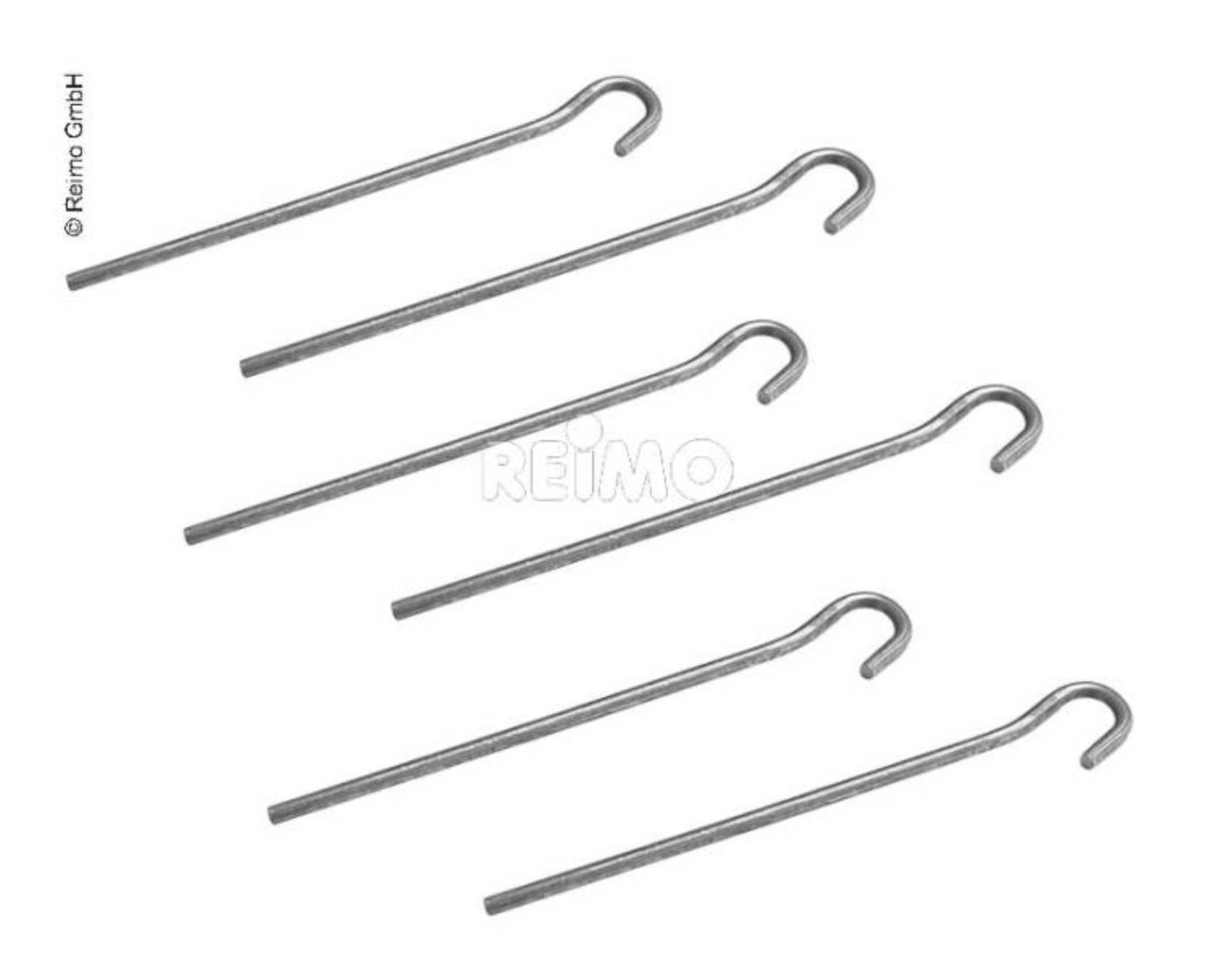 Piquets en fer / sardines Lot de 6