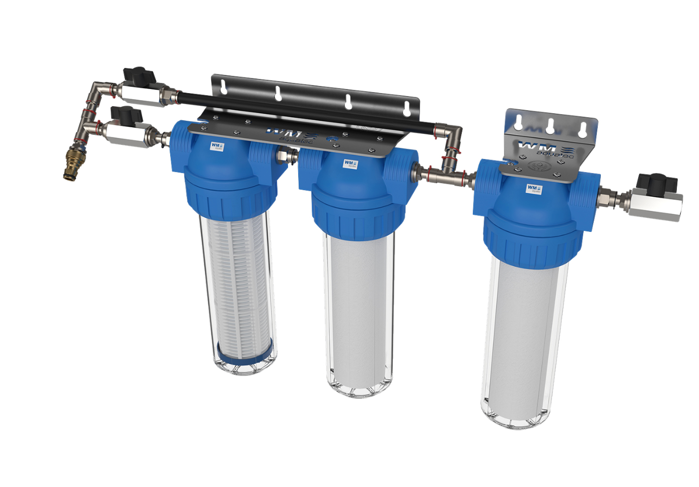 Filtration en cascade 3 étapes avec bypass