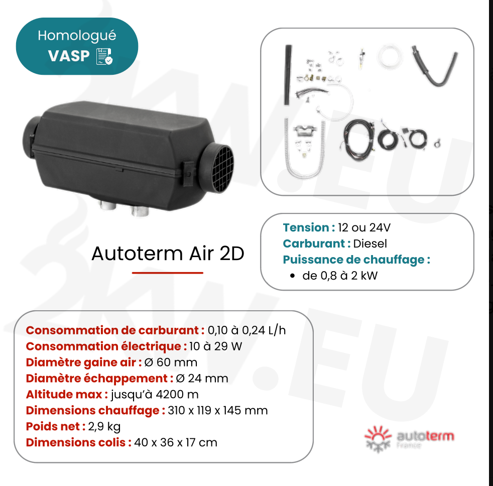 Chauffage Autoterm Air 2D