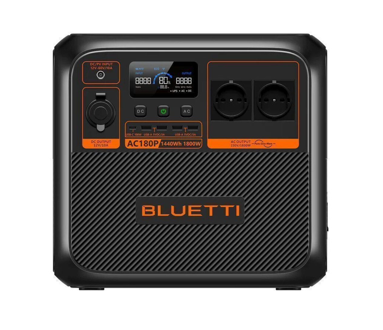 Batterie nomade Bluetti AC180P (Premium 150) – Station d’énergie 1440Wh / 1800W