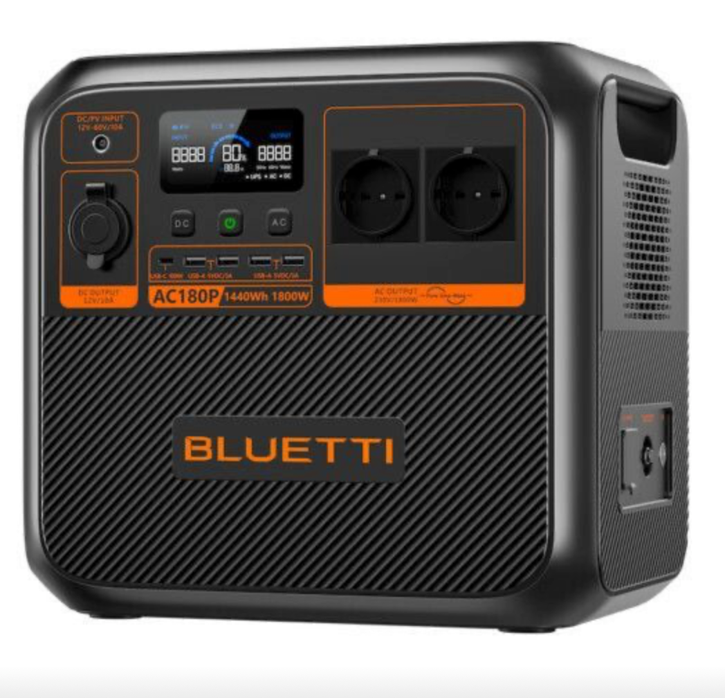 Batterie nomade Bluetti AC180P (Premium 150) – Station d’énergie 1440Wh / 1800W