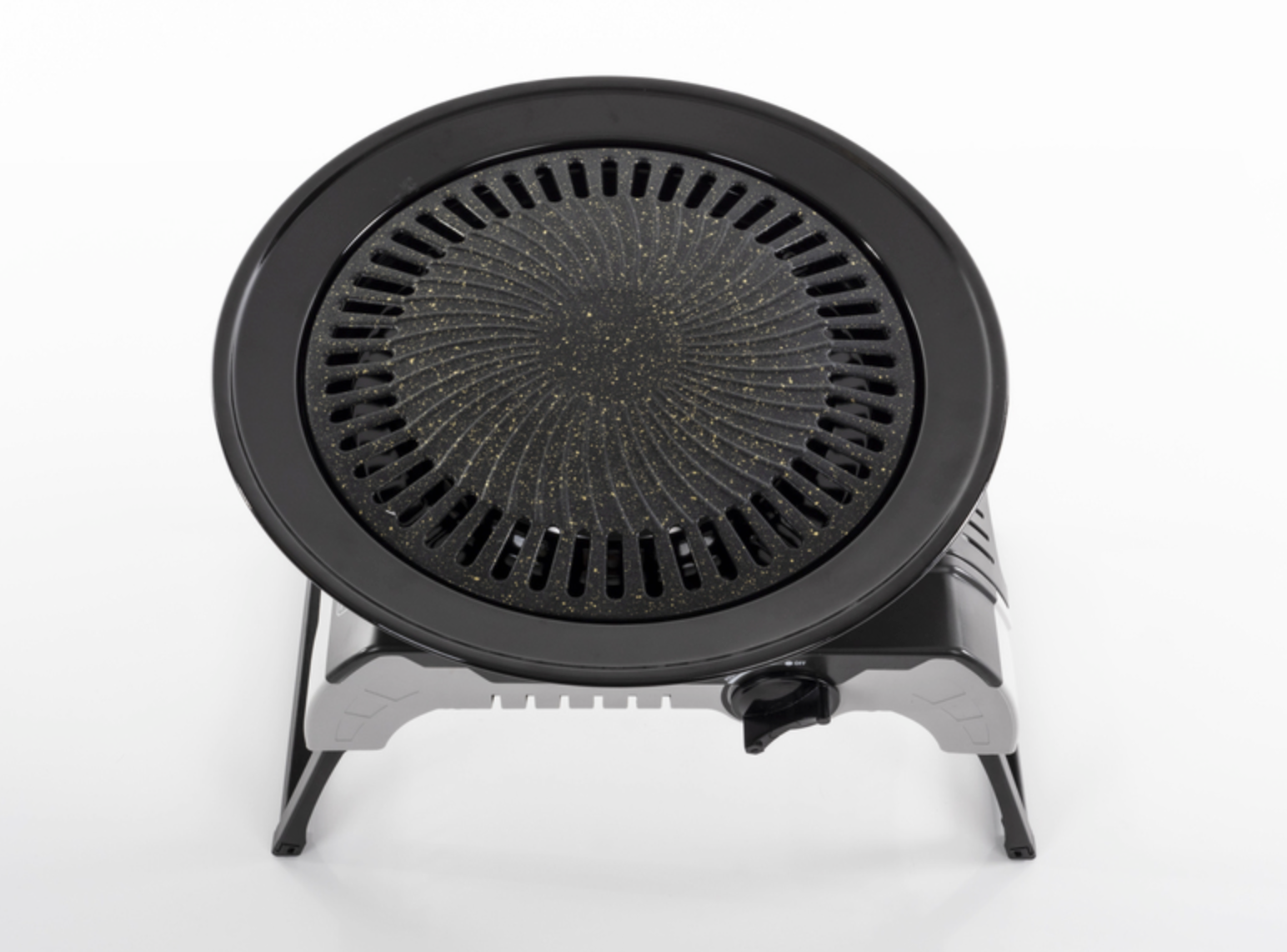 Plaque de grill ronde Cook’N’Fold – plancha grill pour réchaud gaz portable