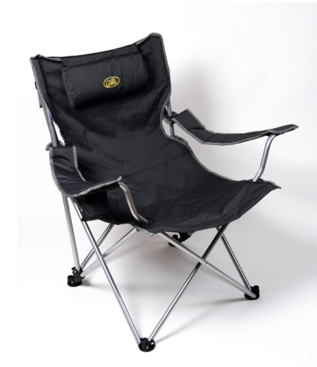 Fauteuil de luxe Snobby II – chaise longue pliante camping avec repose-pieds