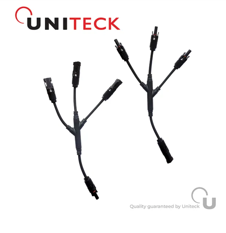 Kit connecteurs solaires parallèles 3 panneaux MC4 UNITECK