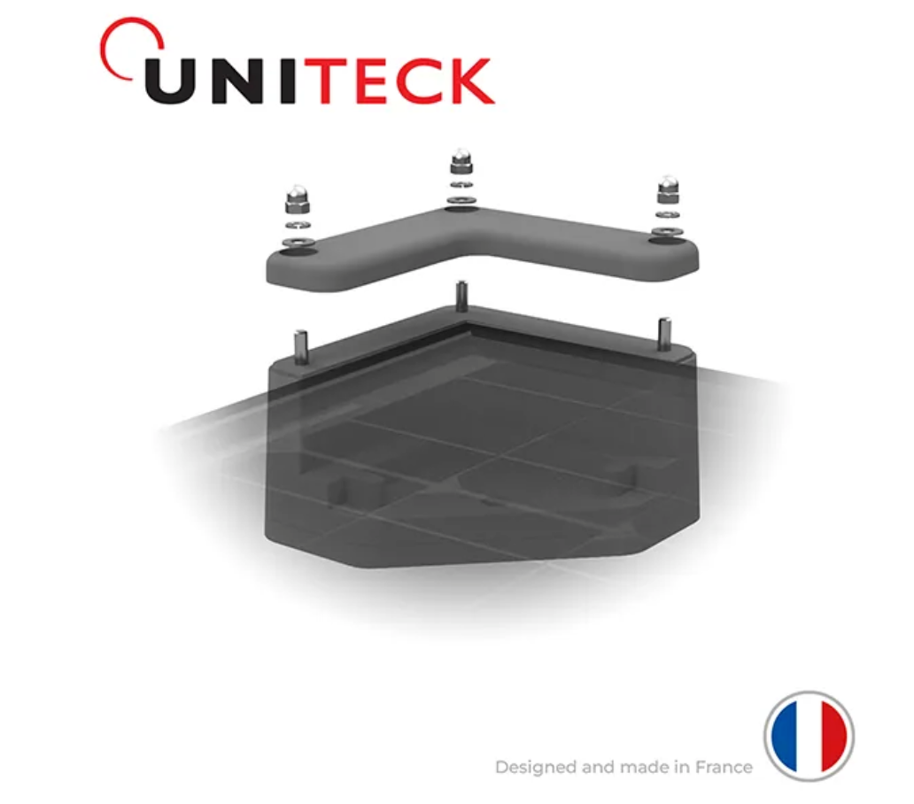 Support de fixation panneau solaire sans perçage UNITECK UNIFIX 1.C – cadres 30, 35 et 40 mm