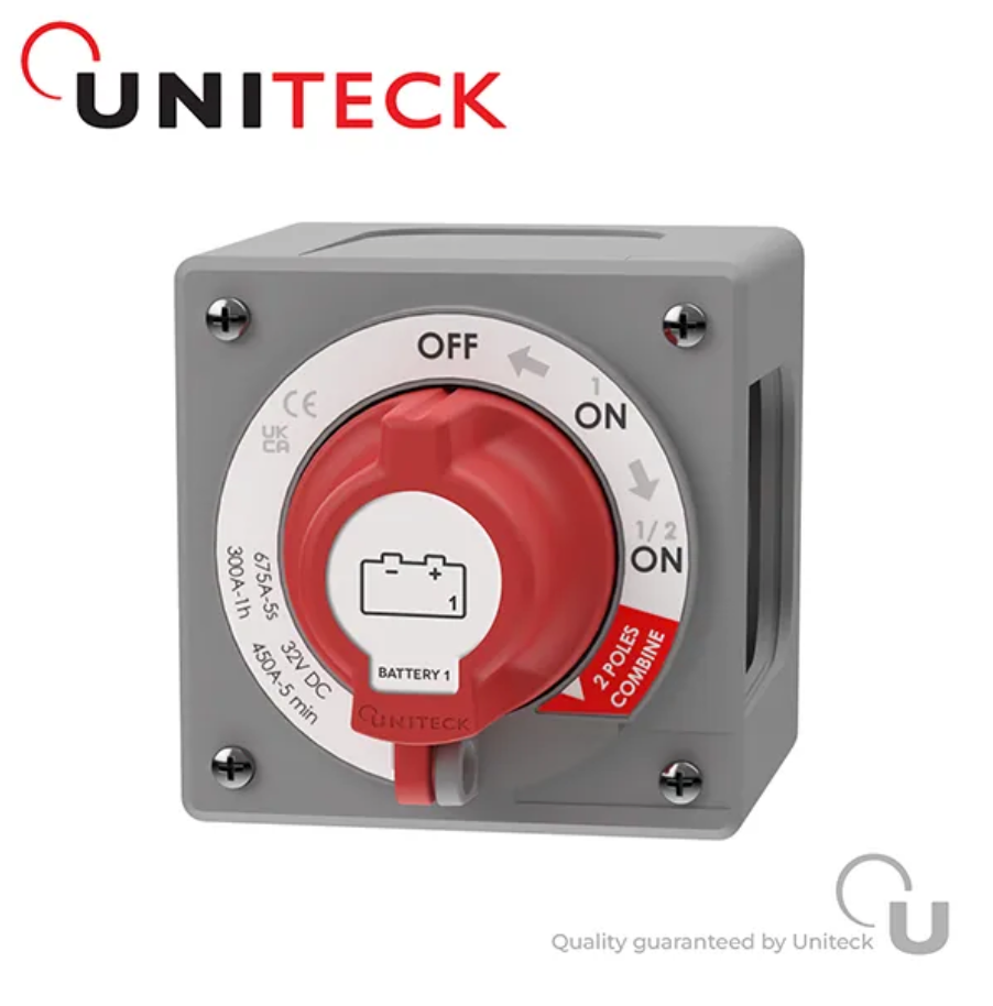 Coupe-batterie UNITECK UNISWITCHBAT 300.24-DUAL – 12/24 V – 300 A