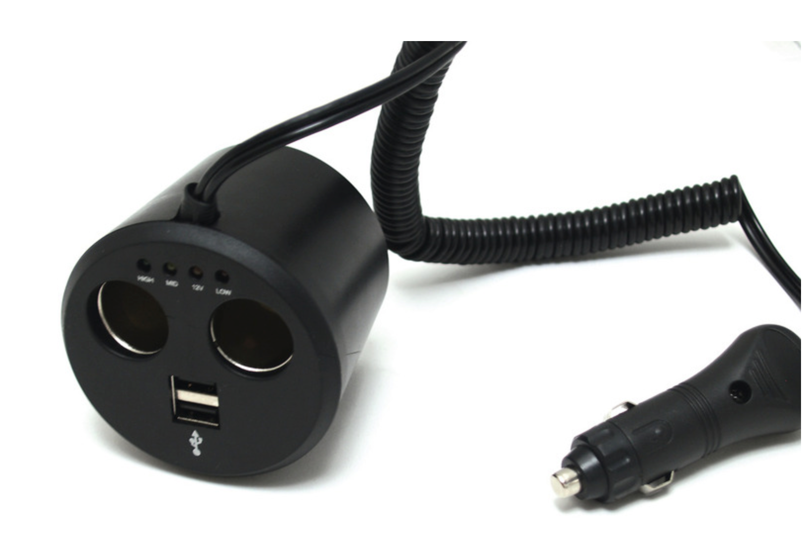 Prise de distribution 12 V avec 2 prises 12 V et 2 ports USB