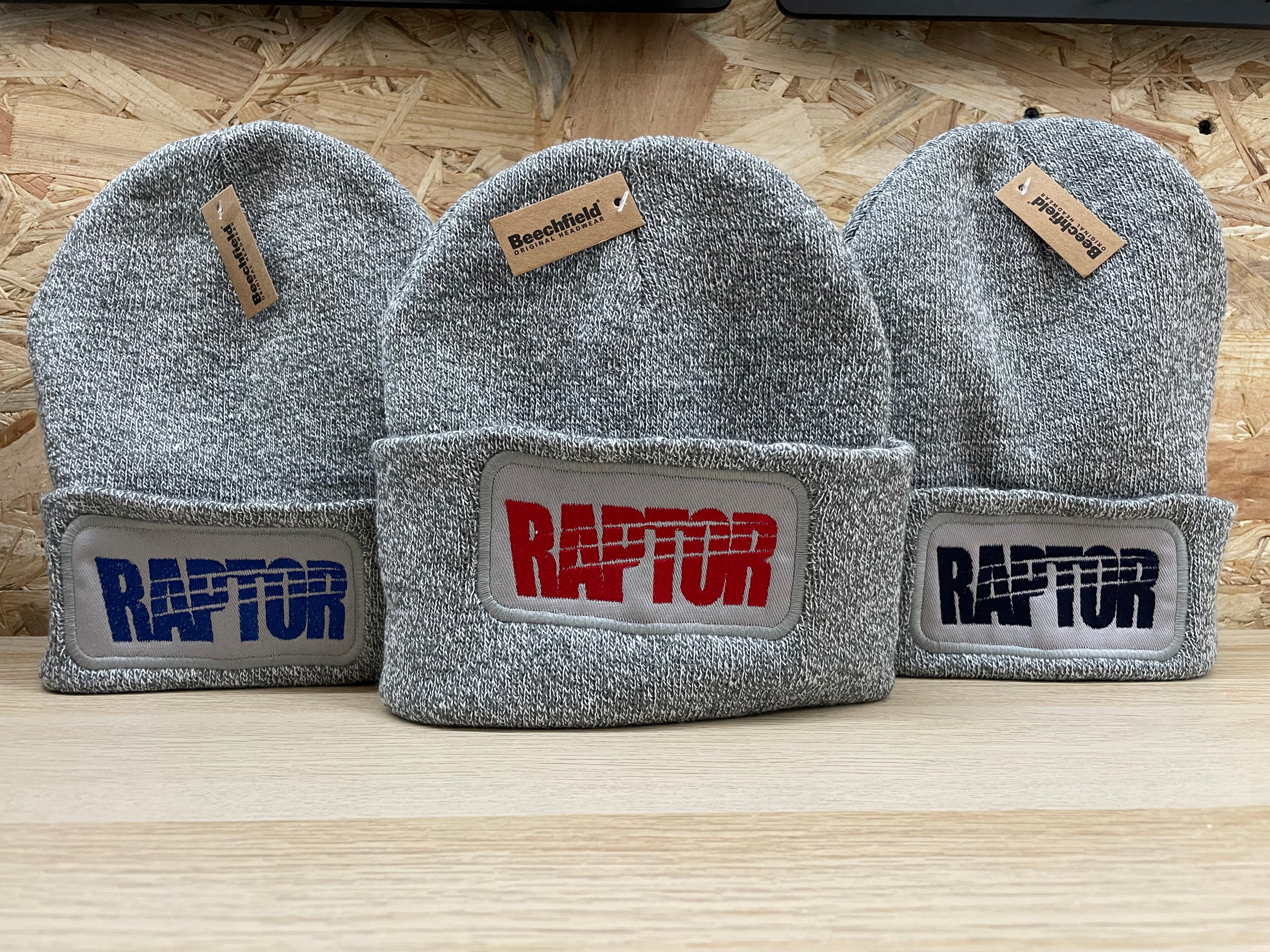 Bonnet brodé Raptor - Gris chiné