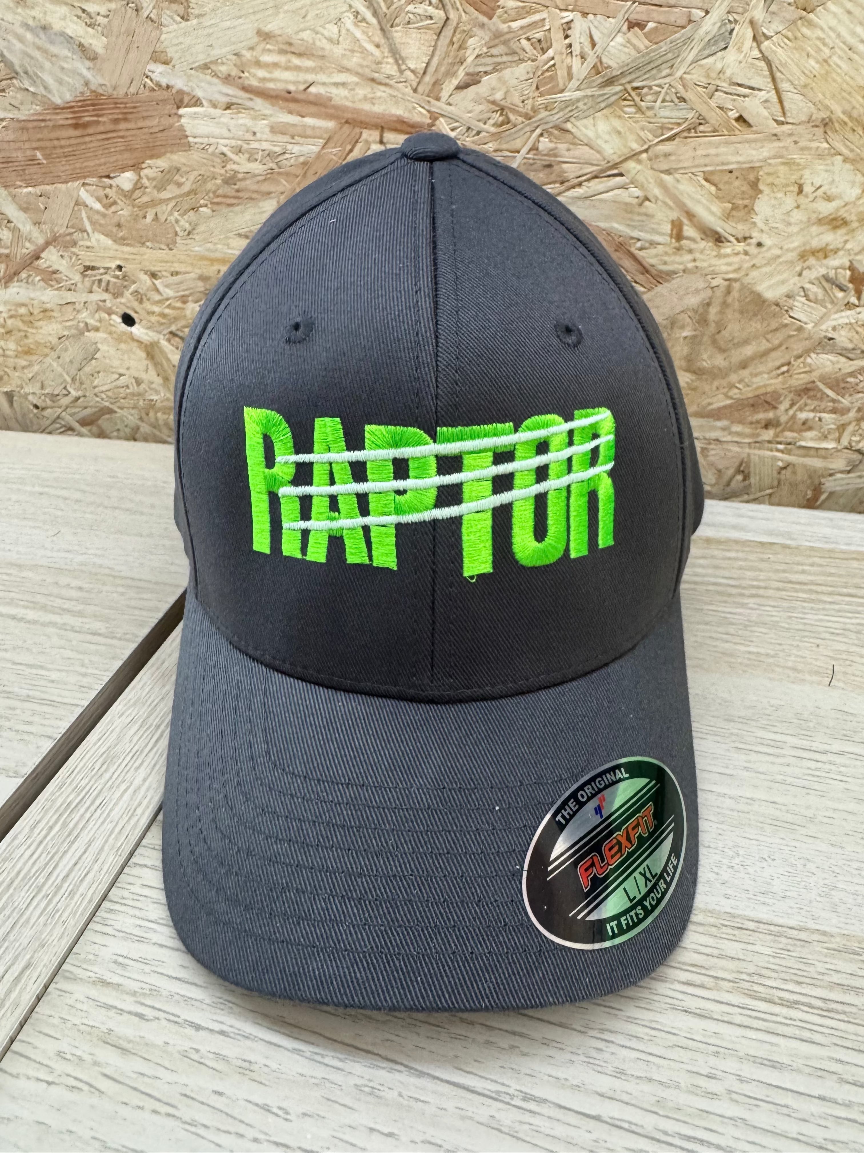 casquette brodée Raptor – bleu griffes phosphorescentes Flexfit