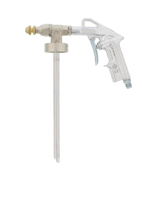 Pistolet application RAPTOR – détail buse réglable et verrouillage granulométrie