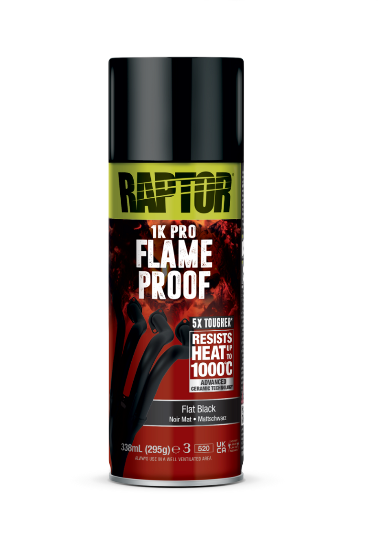 Peinture Ignifuge RAPTOR – Aérosol Céramique Haute Température 1000°C