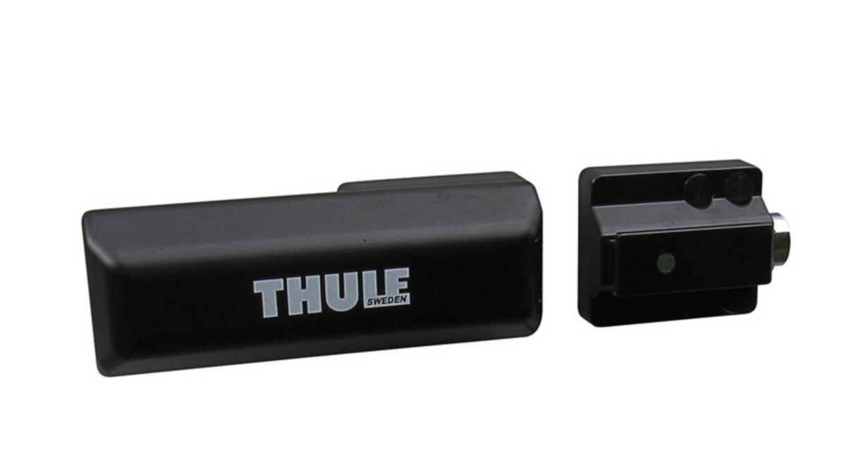 Serrure de sécurité Thule Van Lock noire et son mécanisme de montage