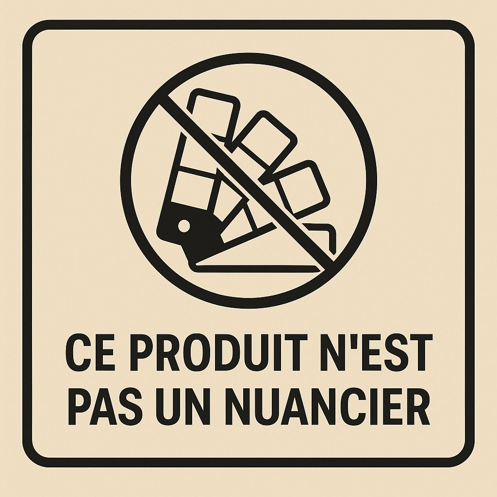 Teinte RAL Raptor Teintable – pictogramme non nuancier, code RAL à préciser en commande