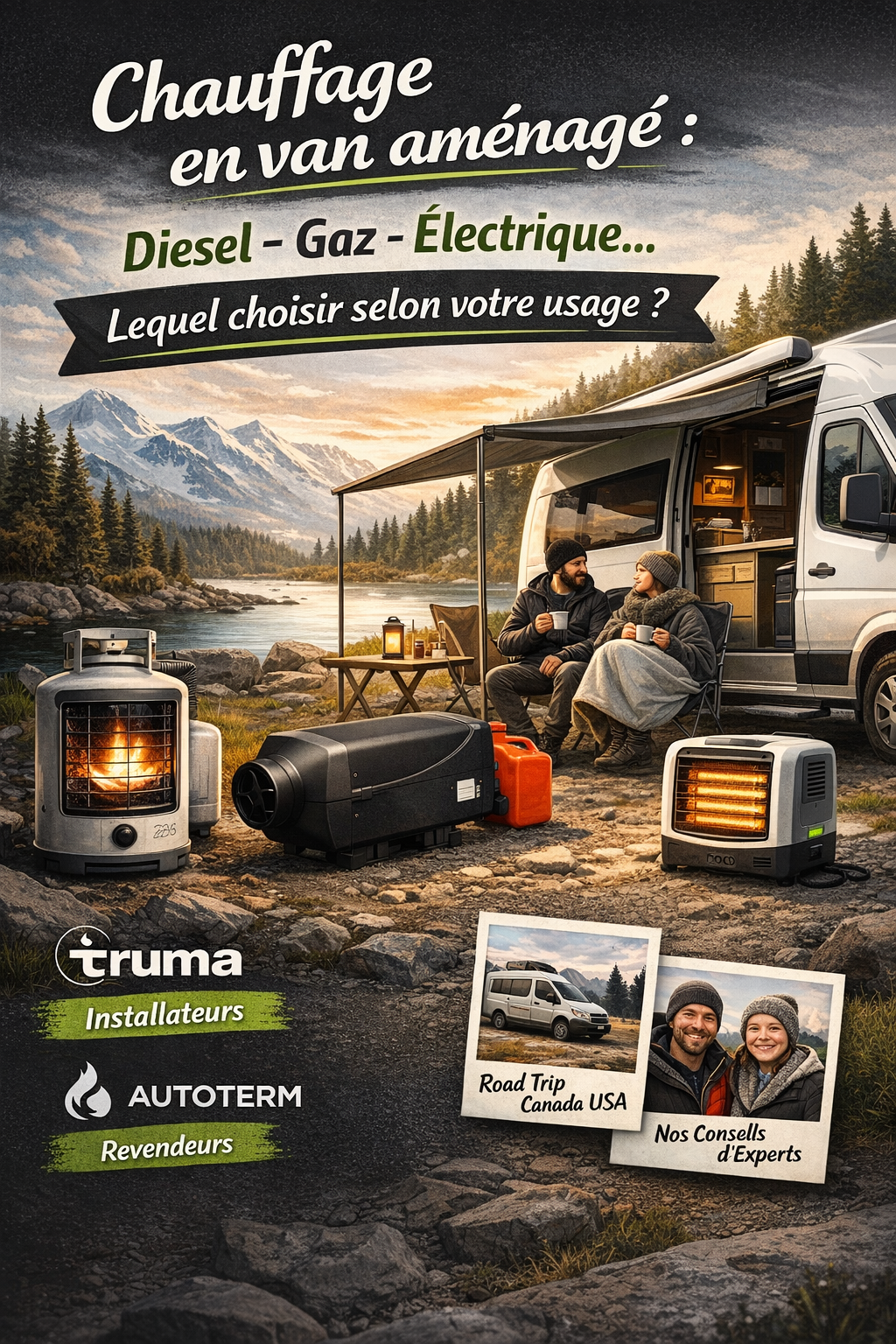 chauffage en van aménagé : diesel Truma, gaz ou électrique, comment choisir