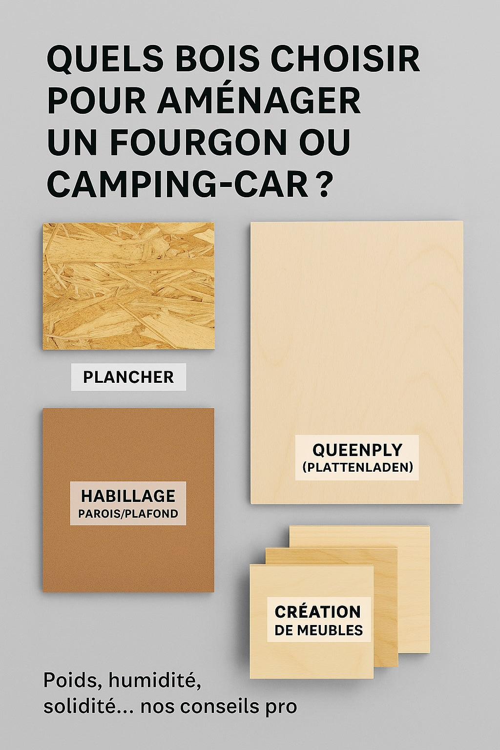bois pour aménagement van fourgon