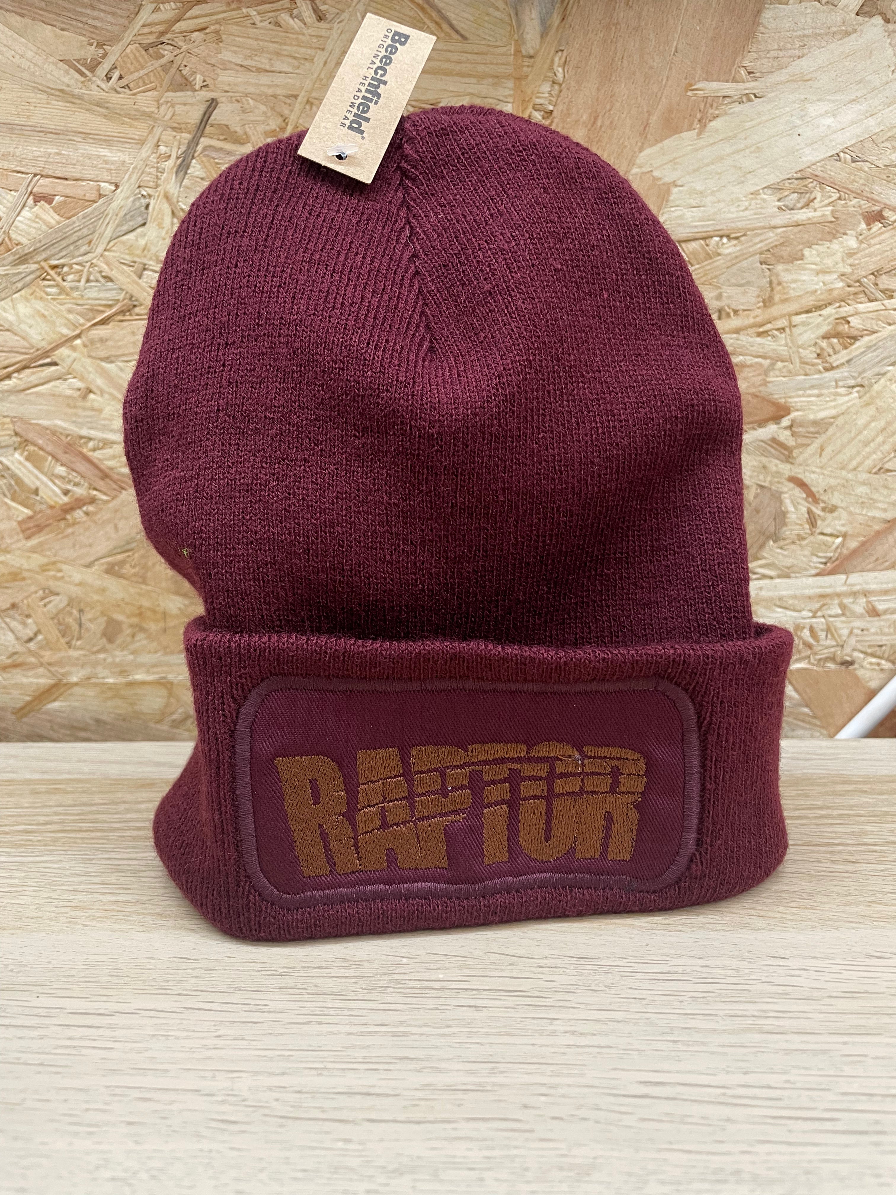 Bonnet brodé Raptor - Bordeau