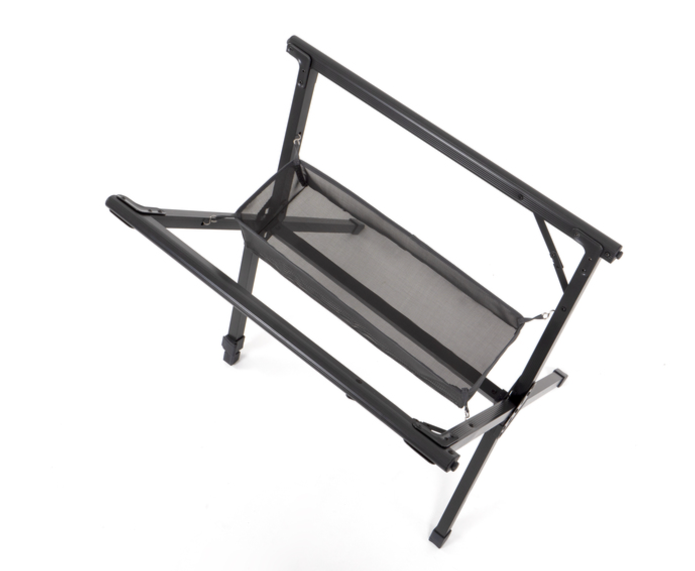 Table pliante en bambou avec filet de rangement - 80x60