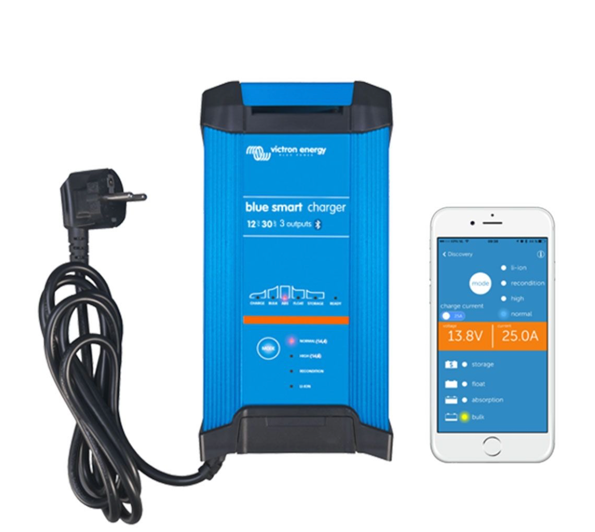 Chargeur Victron Blue Smart 12 V 30A (IP22) avec Bluetooth