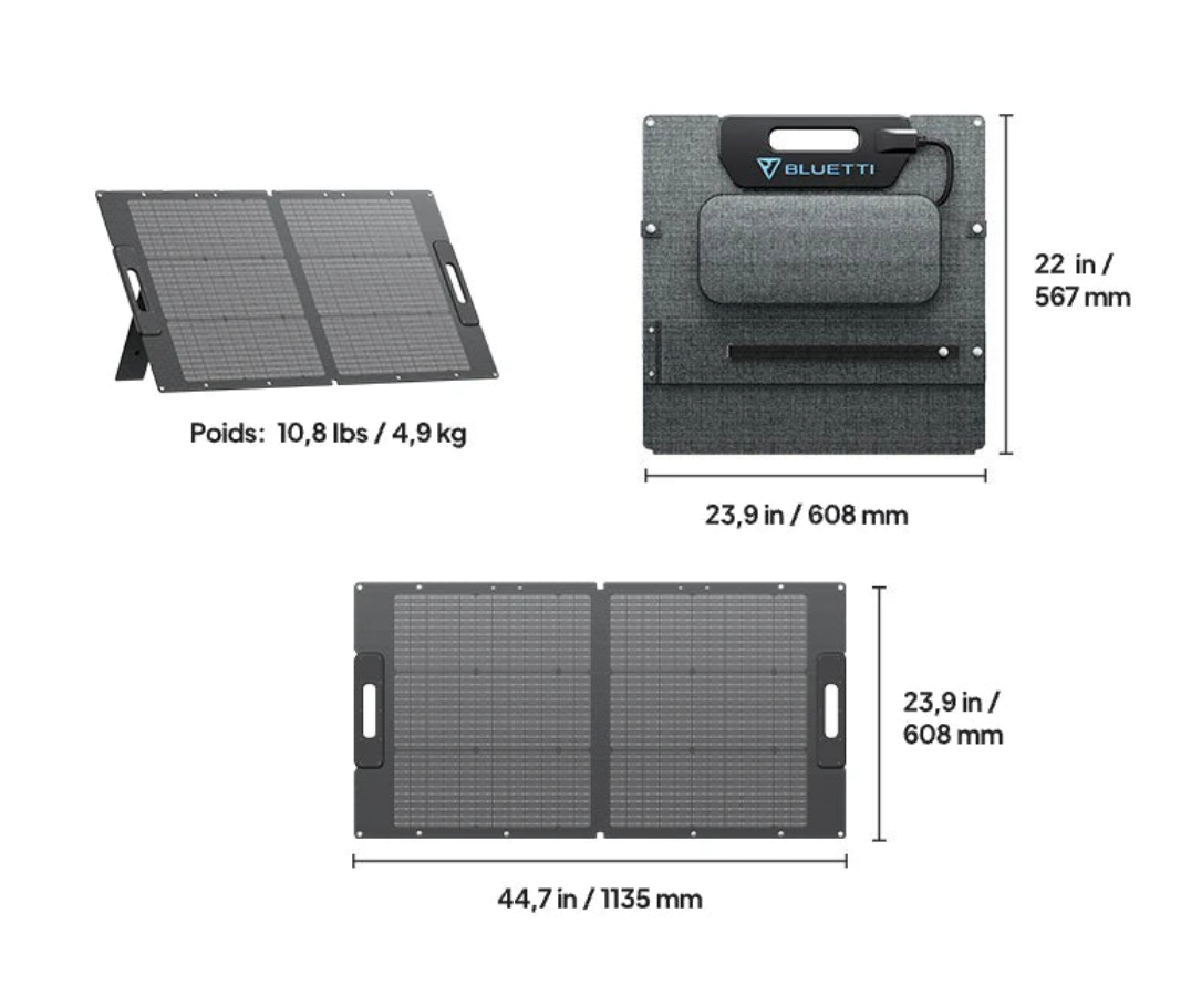 Panneau solaire pliable BLUETTI PV100 – 100W