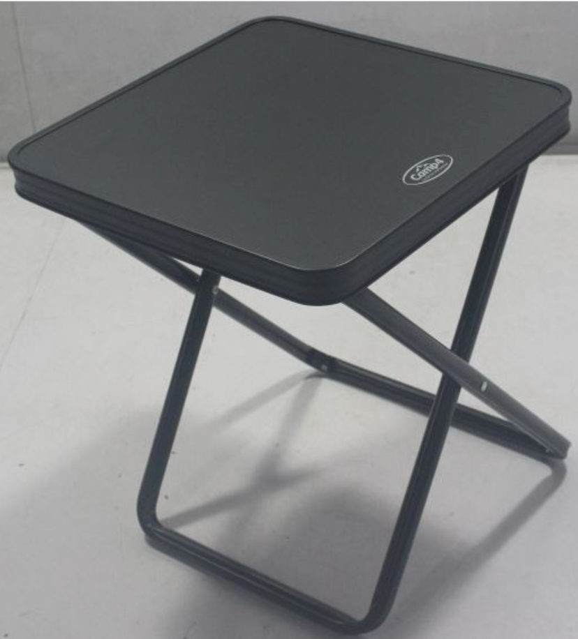 Tabouret pliant van 2-en-1 – usage table d'appoint avec plateau, charge max 30 kg