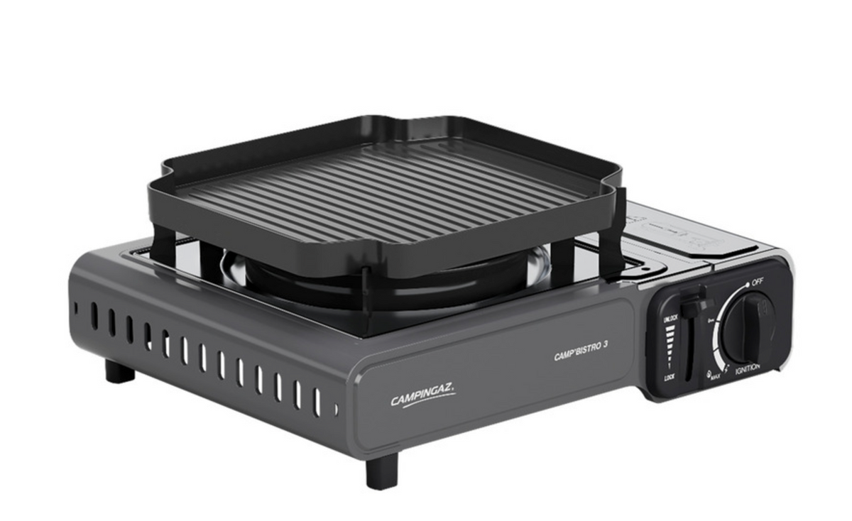 Réchaud gaz 1 feu Camp'Bistro 3 avec plaque grill – Campingaz
