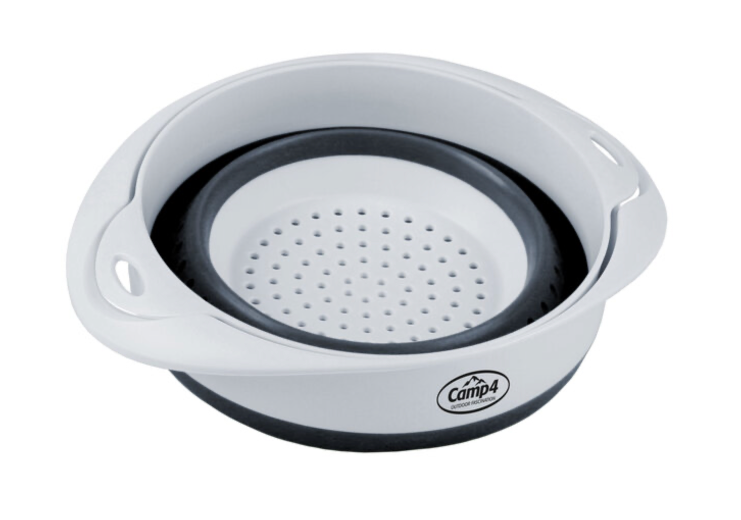 Ensemble bol + passoire en silicone pliable