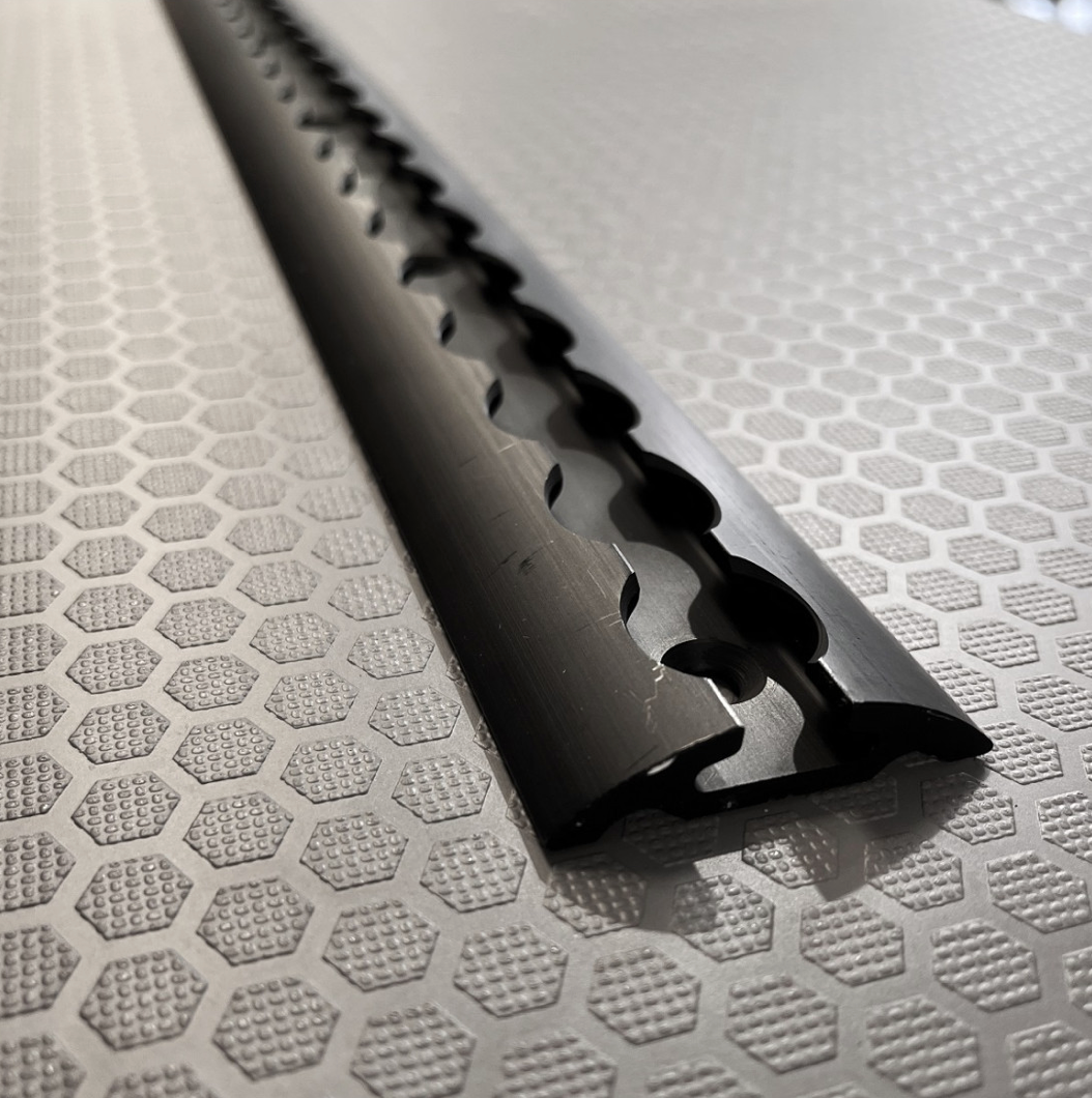 Rail arrimage aluminium AERO demi lune largeur 50mm