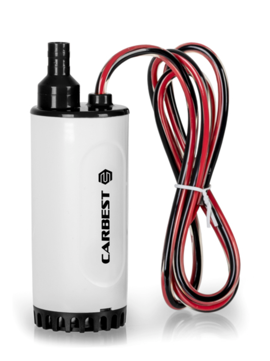 Pompe immergée 12V 18 L/min – Sécurité marche à sec