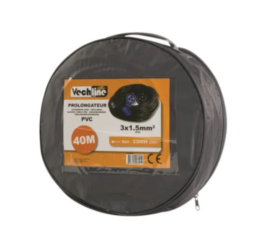 Prolongateur PVC CEE 17 25 m pour camping-car, van et caravane