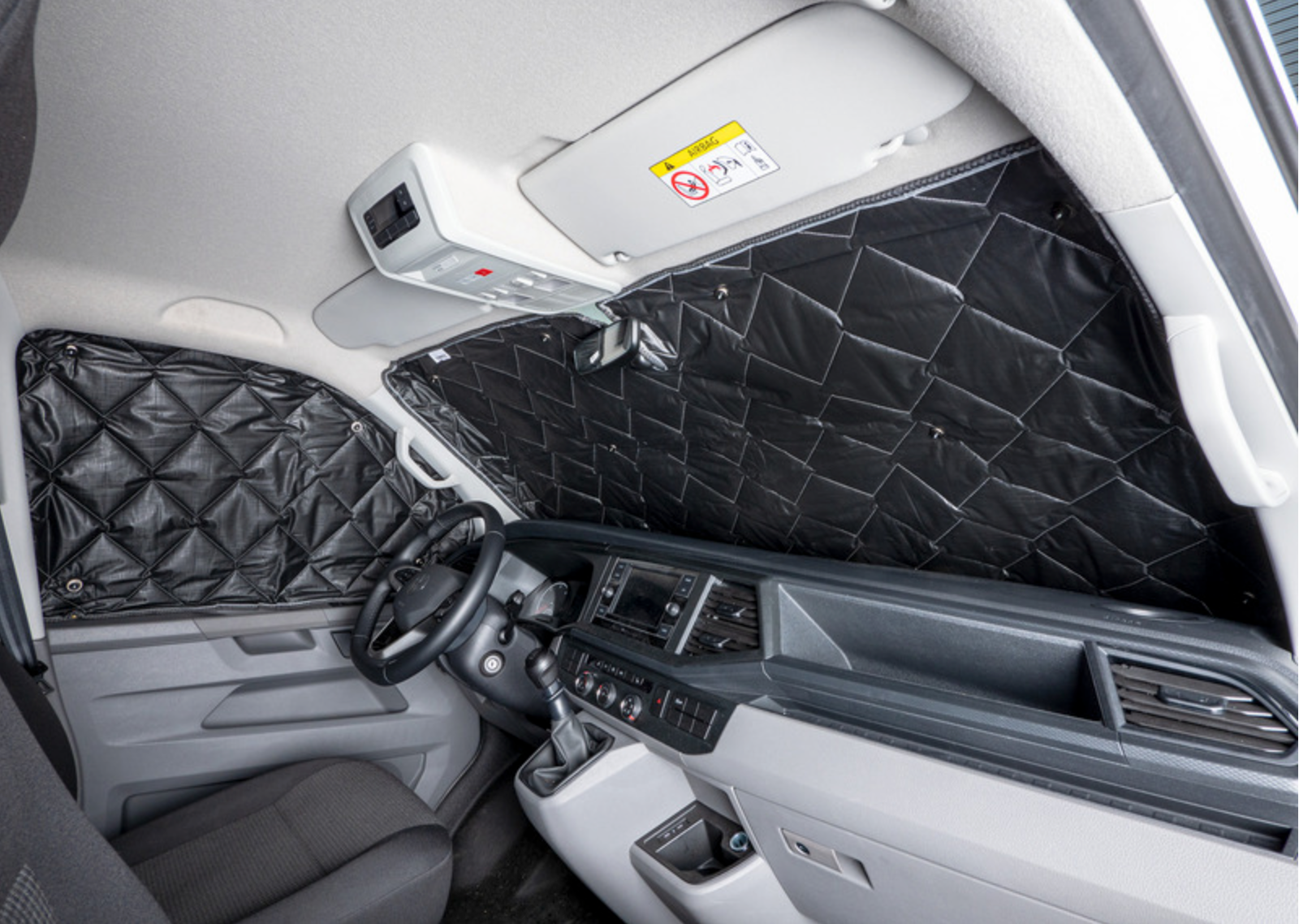 Tapis isolants thermiques Blackline pour cabine de camping-car et fourgon aménagé