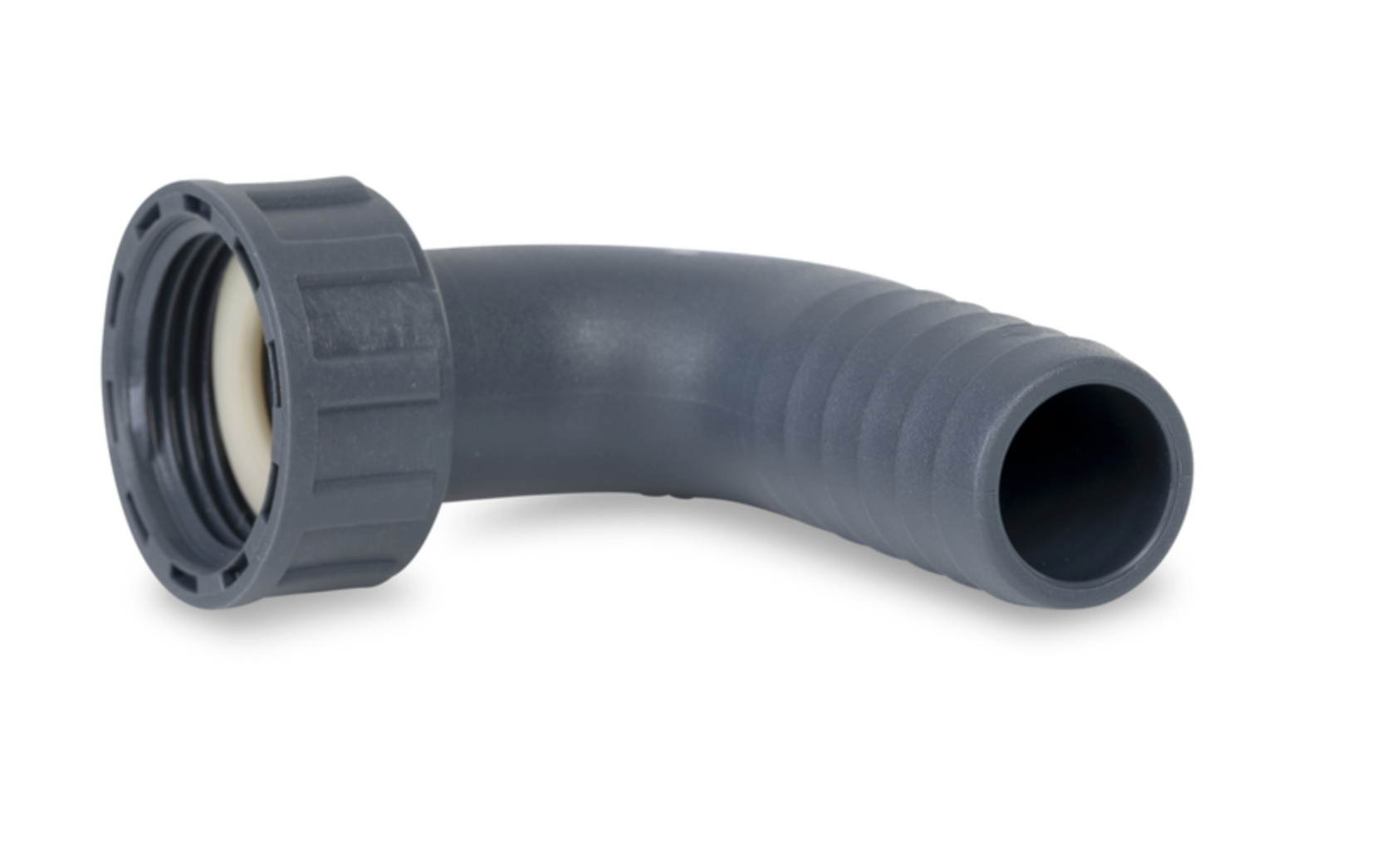 Embout de tuyau coudé 90° avec écrou-raccord – Pour tuyau Ø19 mm