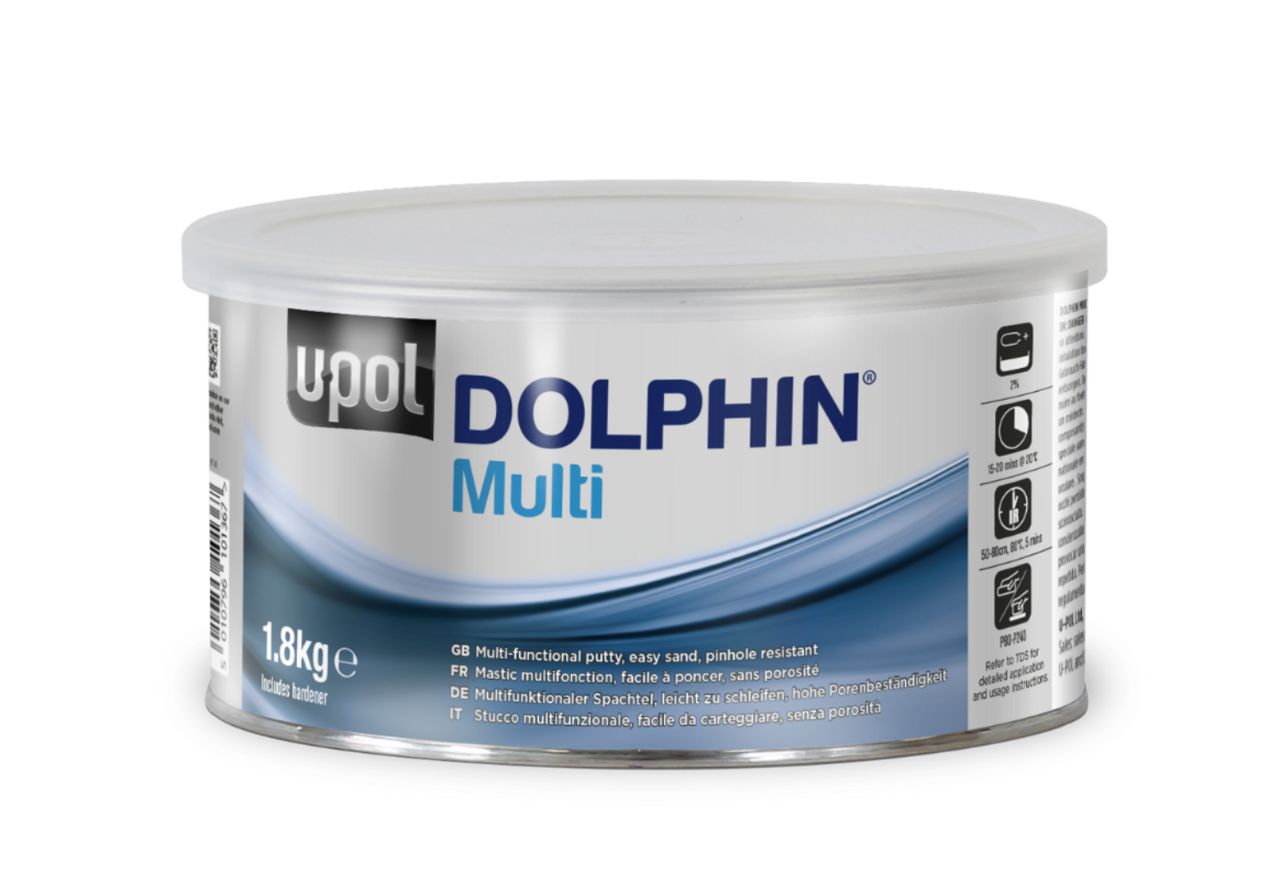 U-POL Dolphin Multi – Mastic polyester multifonction 1,8 kg