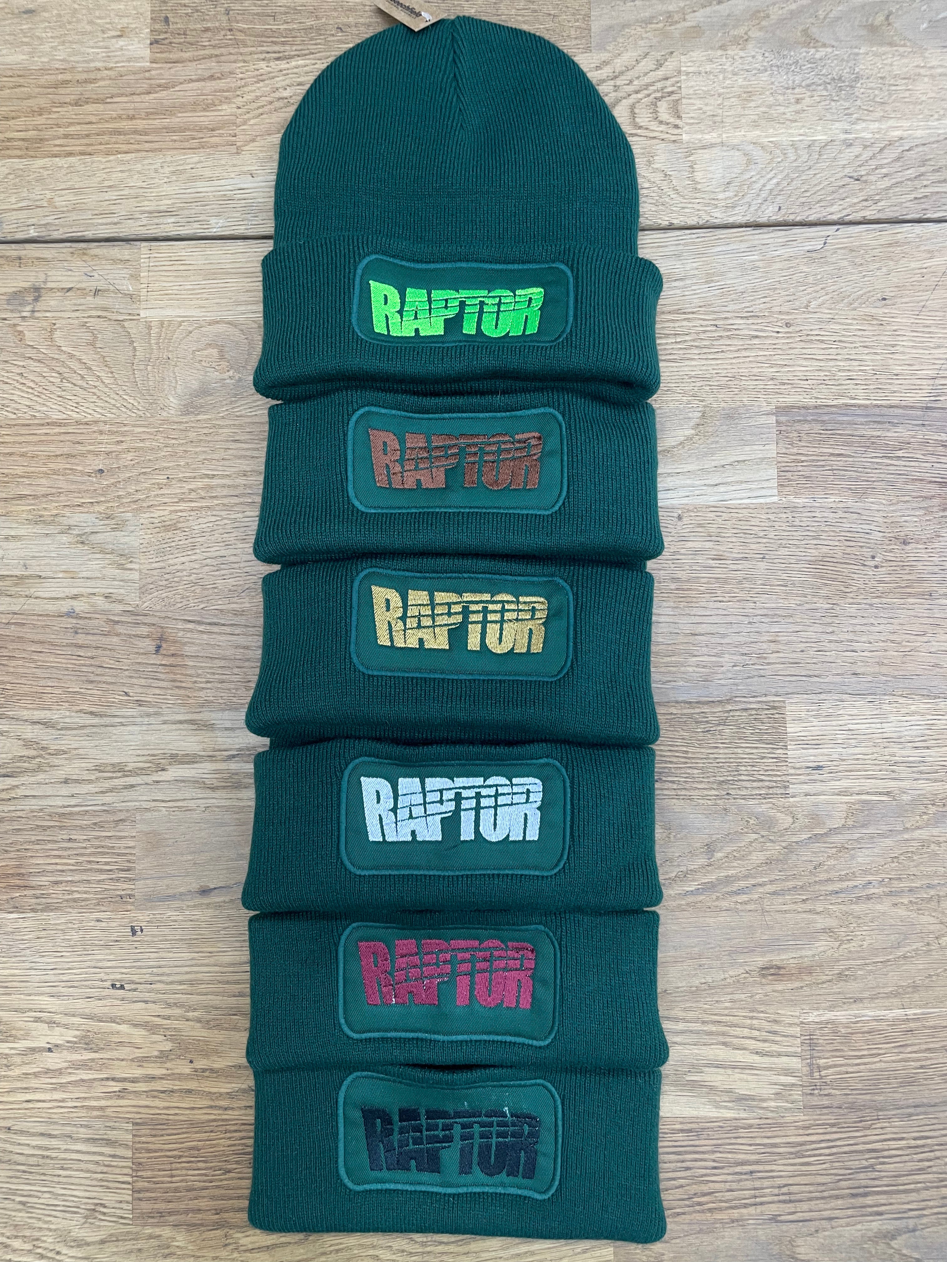 Bonnet brodé Raptor - Vert bouteille