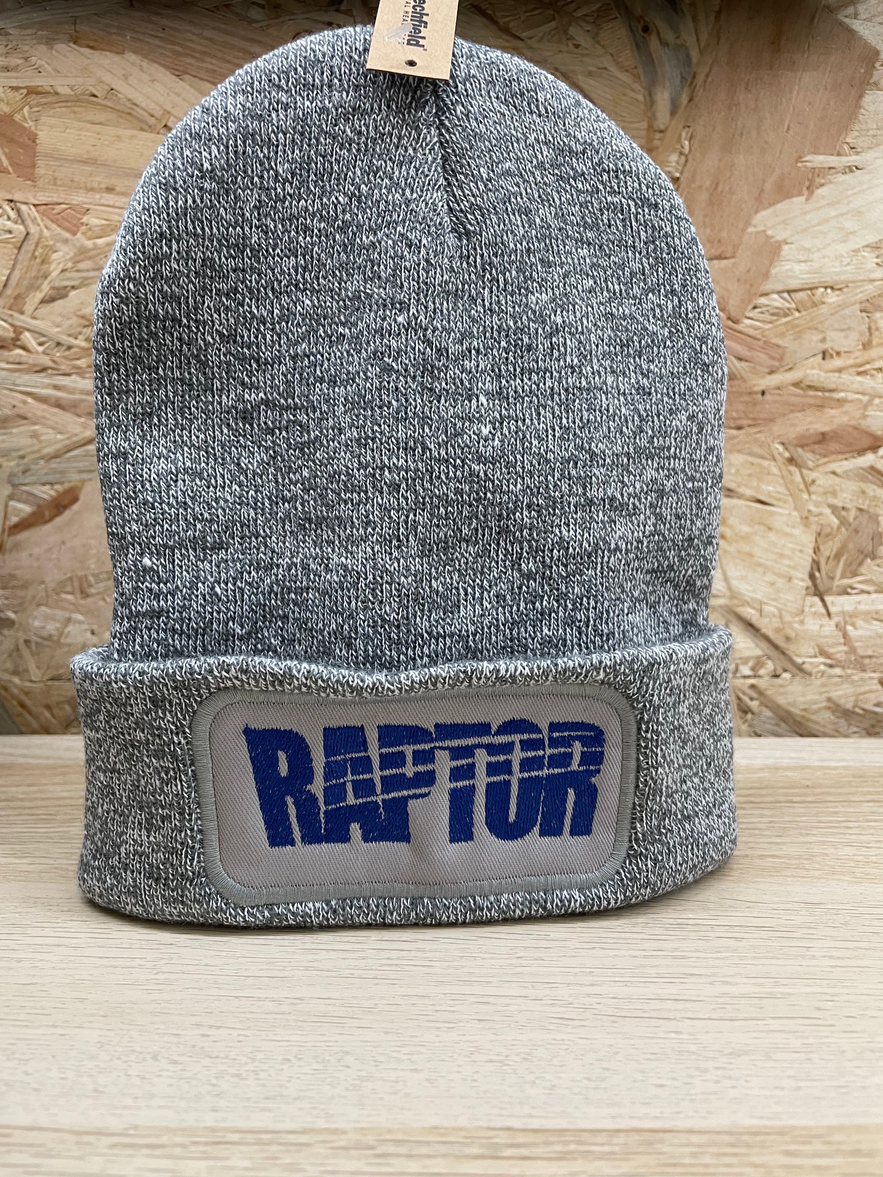 Bonnet brodé Raptor - Gris chiné